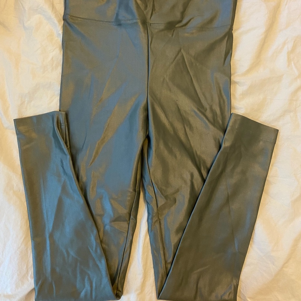 Koral Leggings Green Shimmer